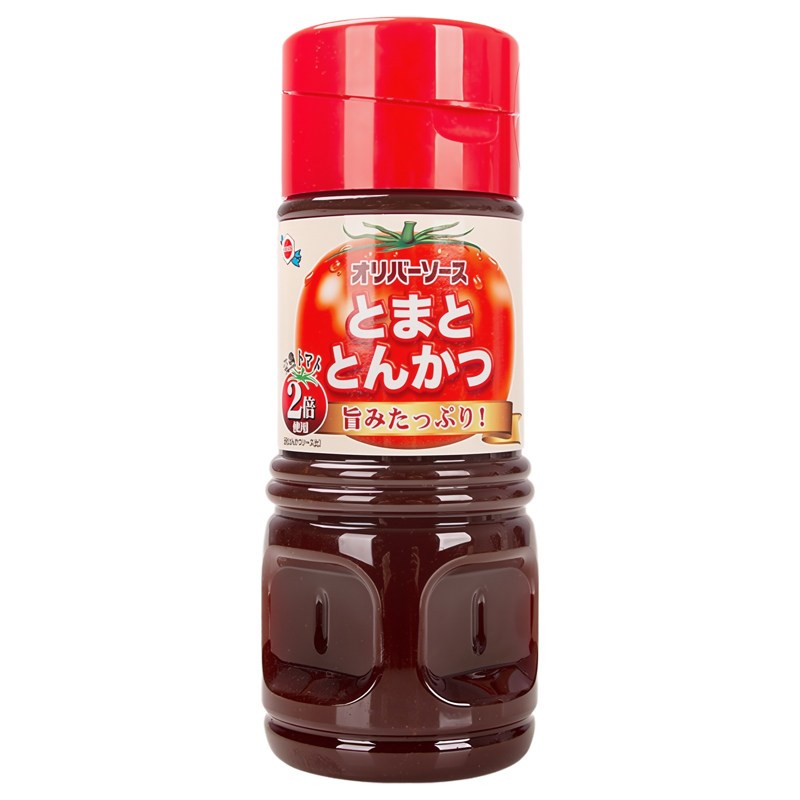 日本进口Oliver奥利棒番茄味猪排汁360g猪扒调味剂家庭装烤肉蘸酱