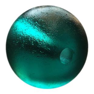 清代官造宫廷御用古法老琉璃 孔雀绿10mm标本级小珠 朝珠DIY散珠