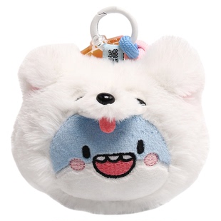 爱绒艺正品肥肥鲨 小狗鲨耶耶钥匙扣挂件解压毛绒玩偶公仔挂饰