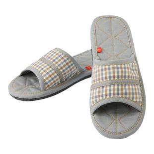 然艺布艺纯棉布底居家春夏秋冬季男款地板静音可机洗室内拖鞋柔软