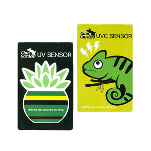 giangarden巨人爬宠uvb测试卡uvc测试卡uvb测试纸紫外线uvb检测卡