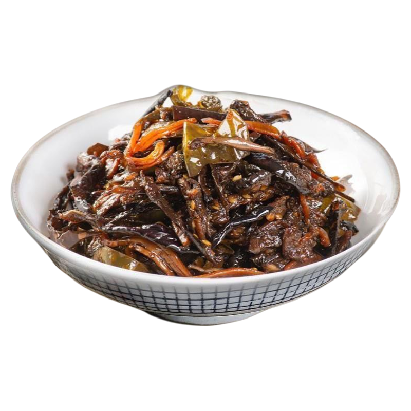 酱茄子干辣椒咸菜延边朝鲜族酱菜辣椒东北酱茄子下饭菜下酒菜开味