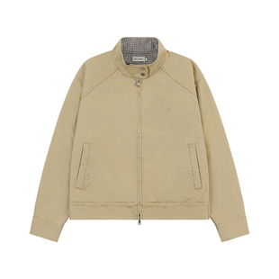 GOODBAI新款刺绣logo个性高领拉链长袖夹克外套女