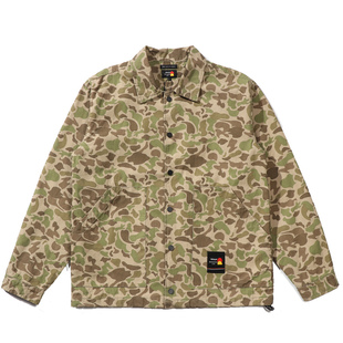 美式复古余文乐工装沙漠迷彩外套春秋季潮流新款外穿宽松夹克上衣