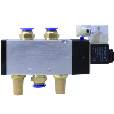 4V410-15两位五通气动电磁阀