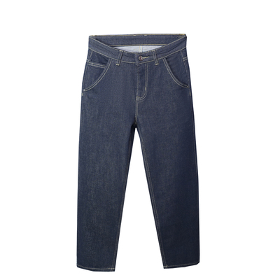 2025新款纯棉秋季九分牛仔裤男休闲宽松直筒春秋八分蓝黑色弹力