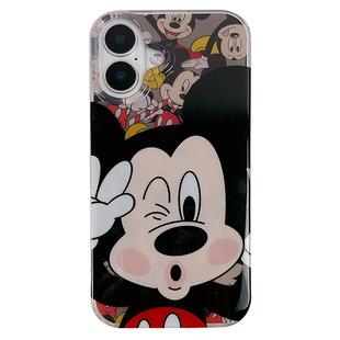 趣味搞怪米奇米老鼠适用苹果16手机壳iphone15promax高级感13新款14防摔硅胶17超薄双层全包男女款ins网红软p