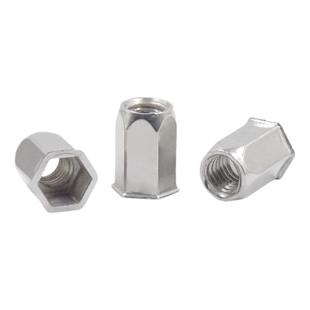 304不锈钢平头全六角拉铆螺母316 小沉头盲孔拉铆螺母M3M4M5M8M10