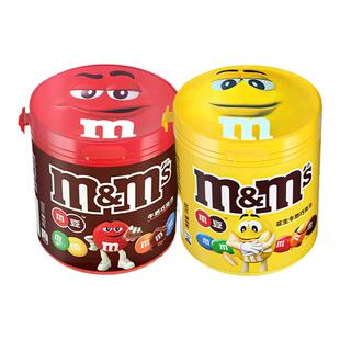 德芙M豆牛奶花生夹心巧克力100g罐装m豆儿童零食