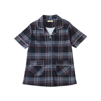 睡衣女夏季纯棉短袖薄款单件上衣