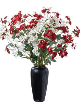 小清新蓝星花仿真花小碎花假花装饰摆件客厅餐桌花艺摆设拍摄道具