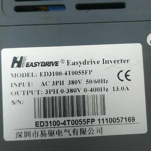 询价易驱5.5kw变频器，ED3100-4T0055FP