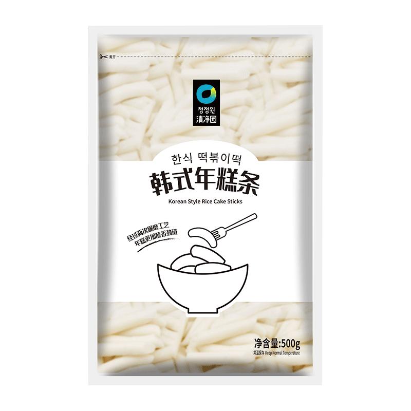 清净园优质韩式年糕条500g*5袋韩国宗家府即食速食辣炒年糕火锅用