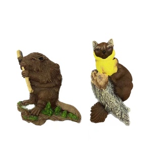 家居手绘磁铁冰箱贴立体动物松貂河狸冰箱贴树脂装饰磁贴留言贴