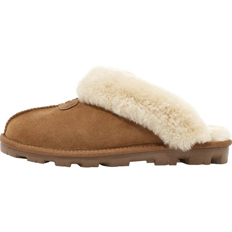 UGG女拖鞋包头反绒羊毛保暖时尚厚冬季雪地靴毛绒可外穿拖鞋5125