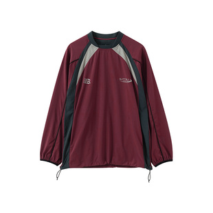 BUTTBILL BETA 23FW 思高洁吸湿排汗足球衣宽松拼色领口运动卫衣