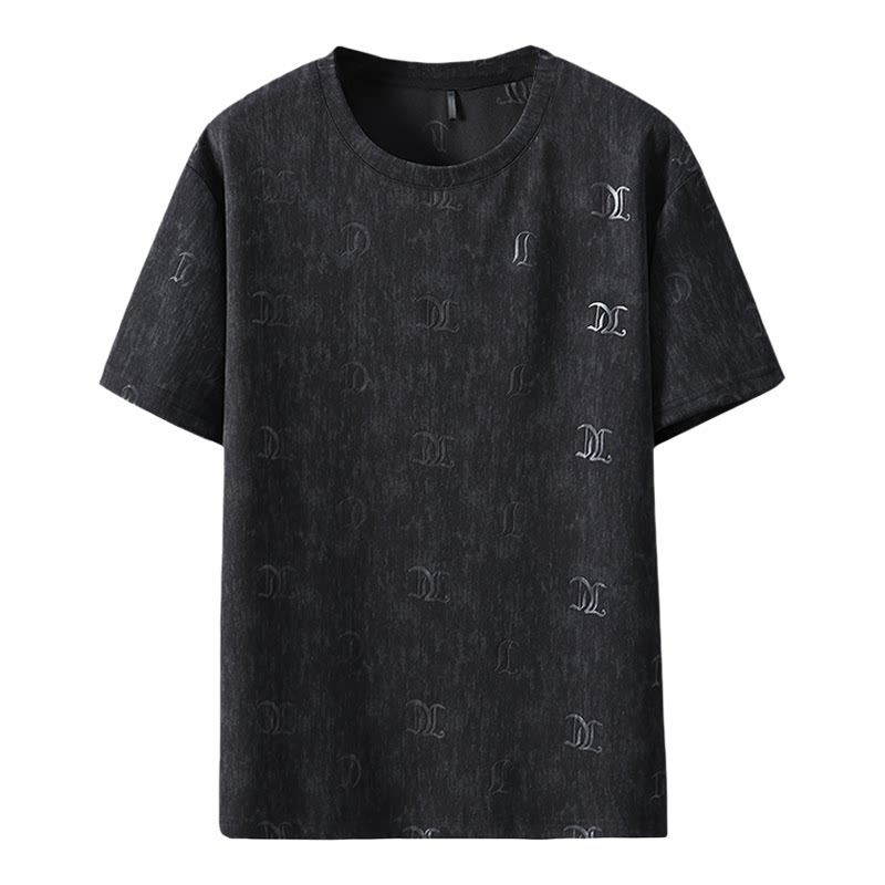 大码短袖t恤男夏天tshirt半袖胖