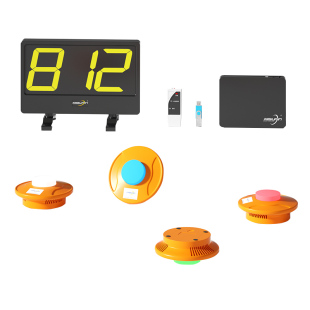 步频抢答器知识竞赛抢答盒按钮配件汉堡抢答盒手按抢答器计分牌三位四位金属记分牌