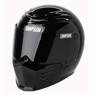 哈雷辛普森SIMPSON摩托车头盔鬼武士极速悍匪不法M30碳纤维揭面盔