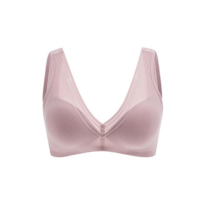 曼妮芬纯棉杯里文胸舒适无痕内衣