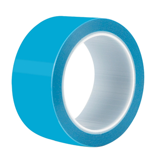 PET蓝色冰箱胶带耐高温无痕胶布空调打印机电器内饰固定不残胶