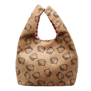 女士新款手提包可爱kt猫手腕包上班杂物外出小拎包便当饭盒收纳袋