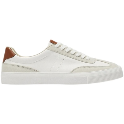 新款板鞋软底系带男鞋白色复古橡胶底休闲百搭运动鞋 12243820001