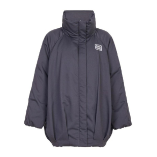 婉甸2025年冬季新品黑色中长款连帽女外套羽绒服1244D38GS3