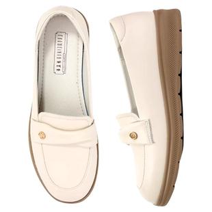 老美华一脚蹬乐福鞋女2026新款软底不累脚妈妈小皮鞋厚底百搭女鞋