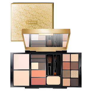 拉雅时代小金盘彩妆盘眼影盘大地色日常妆腮红修容高光一体综合盘