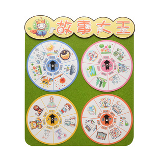 幼儿园讲故事看图说话造句手工制作中班大班语言区自制玩教具材料