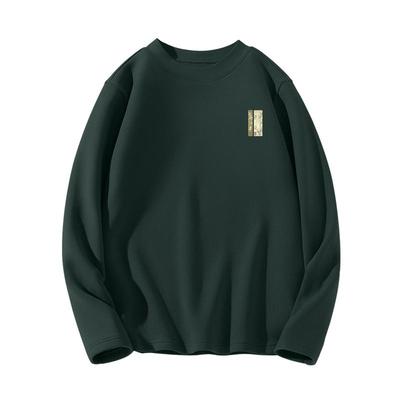 班尼路双面绒半高领打底衫男款