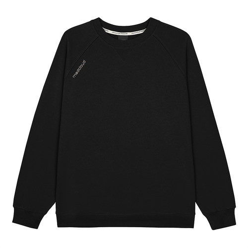 Madcloud|Cotram-pro™长绒棉系列美式套头打底衫纯色圆领卫衣男