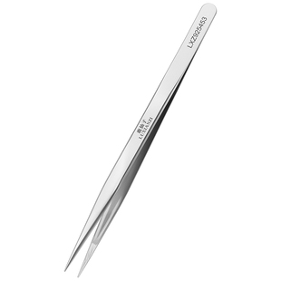 服装厂镊子缝纫机专用锁边机尖嘴夹线穿线工具不锈钢直弯加长夹子