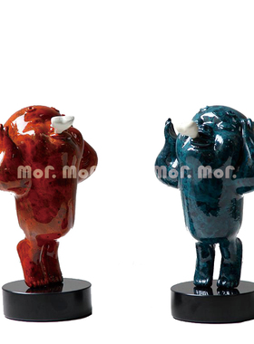 墨非 现代简约人物趣味摆件样板间售楼处客厅儿童房装饰品摆设