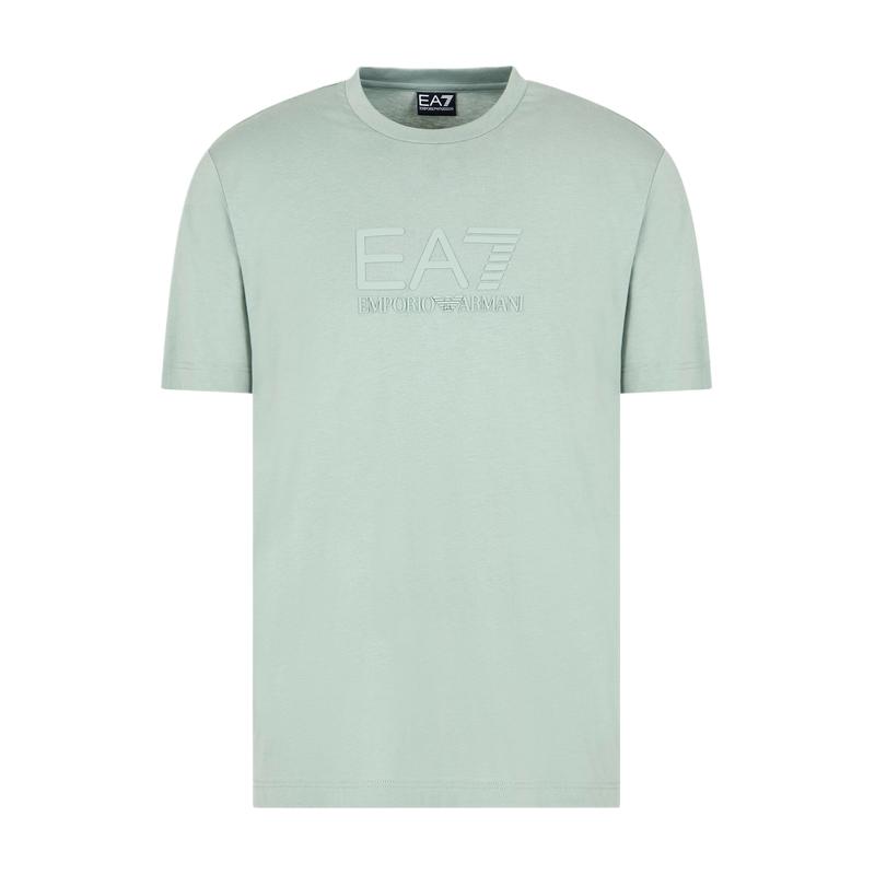 EMPORIO ARMANI/阿玛尼EA7/2025夏季新款男士全棉圆领正肩健身T恤