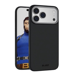 蓝猩BLUEO适用苹果17ProMax芳纶纤维手机壳600D平纹全包iPhone17pro磁吸保护套17Pro纤薄碳高级感凯夫超薄拉