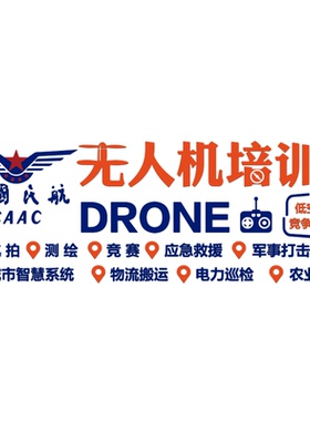 无人机发展示史文化墙面贴画科技主题教室装饰培训机构背景布置