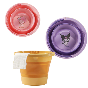 三丽鸥儿童专用泡脚桶过小腿宝宝小女孩家用可折叠小号高深洗脚盆