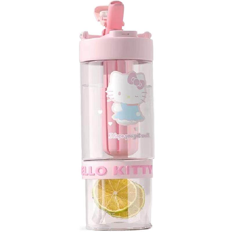 hellokitty可爱水杯吸管大容量高颜值女生夏天水壶便携tritan杯子