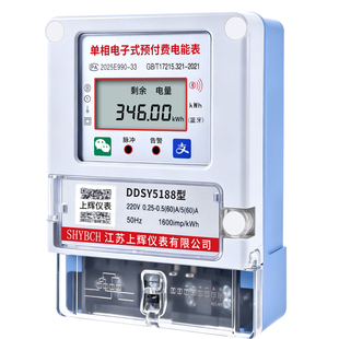智能电表单相家用预付费公寓出租房蓝牙4G手机扫码自助充值抄表