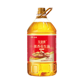 【中华老字号】玉皇浓香花生油6.18升一级压榨桶装食用油山东莒南