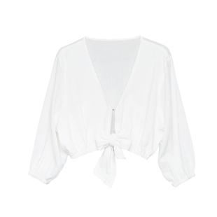 AtlanticBeach法式蝴蝶结温泉泳衣外套比基尼罩衫可下水外套防晒