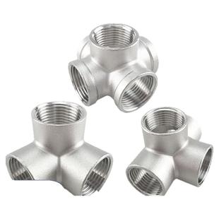 304不锈钢内丝立体三通 四通 五通 内螺纹 内牙接头 水管配件DN25