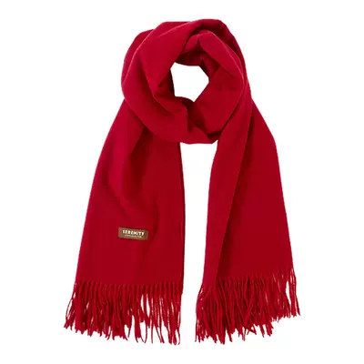 三福围巾流苏韩系高级感红色加大围脖披肩两用外搭女冬季2025新款