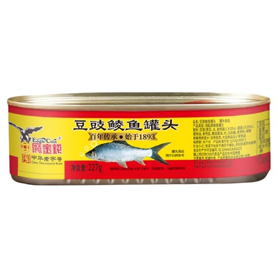 鹰金钱金奖豆豉鲮鱼罐头227g*3罐