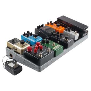 效果器板子 电吉他单块轨道板贝斯前级架子隐藏电源带提包收纳