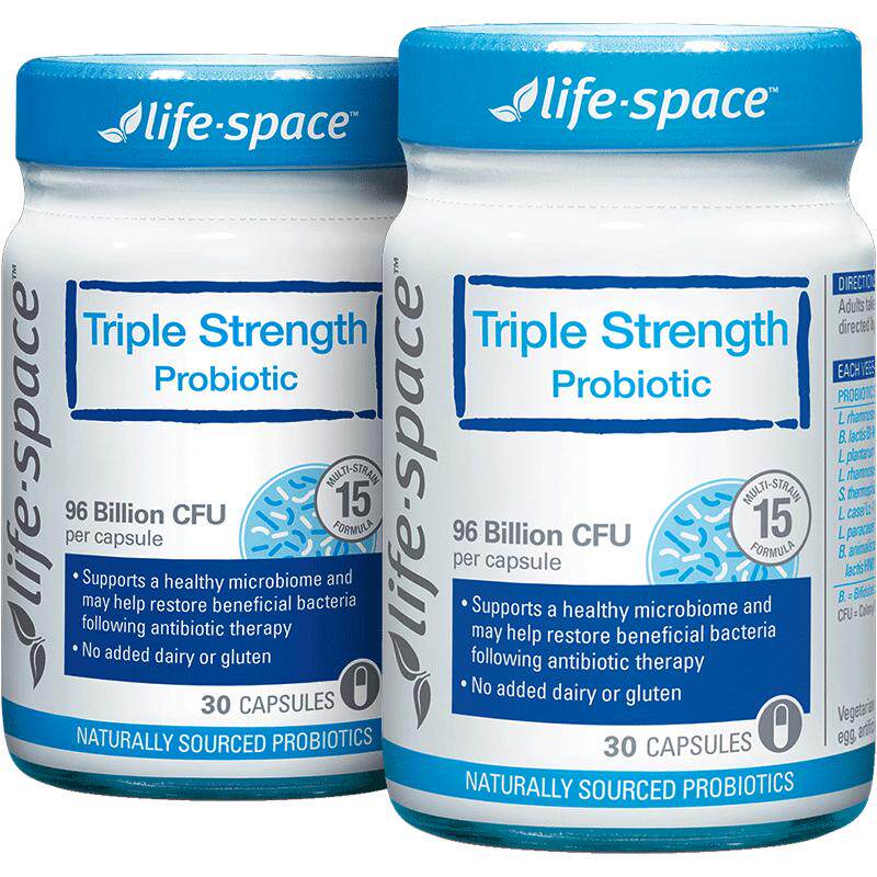 【自营】澳洲lifespace成人960亿益生菌胶囊肠胃养护30粒 *2瓶