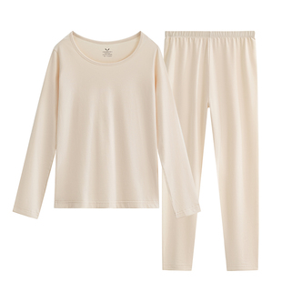 秋衣秋裤女士套装婴儿棉保暖内衣莱卡棉毛衫保暖衣冬季女款低领