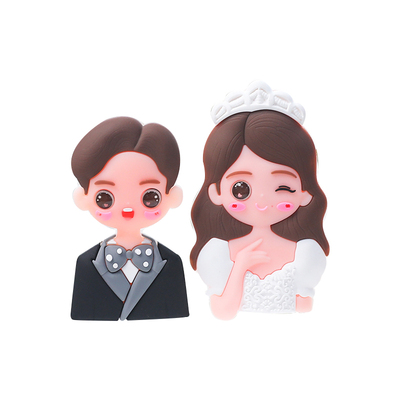 西式婚礼蛋糕新娘新郎软胶插件